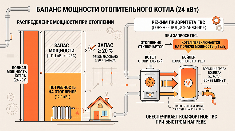 Считаем теплопотери и мощность котла