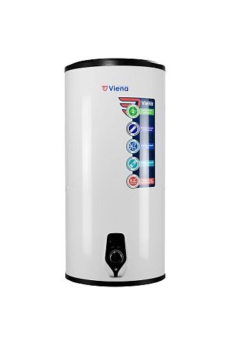 Водонагреватель Viena  EVS 100-V нерж. бак, круглый, 0,7/1,3 кВт